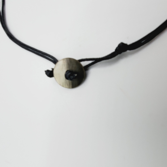 Vintage mother of pearl abalone necklace statement gorgeous piece 70's natural - Picture 14 of 15